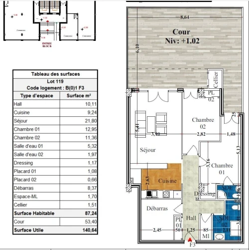 Vente Appartement F3 Béjaïa Bejaia