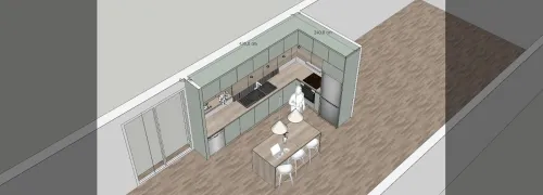 Conception 3D de dressing, cuisine et meubles sur mesure