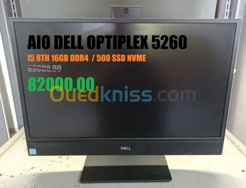 Dell All-in-One OptiPlex 5260 21.5" i5-8500 / i7-8700 16GB RAM 512GB ssd NVMe