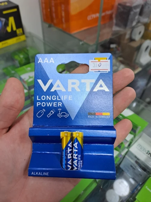 PILE VARTA LONGLIFE AAAX2 LR03 1.5V MICRO 4903 MN2400