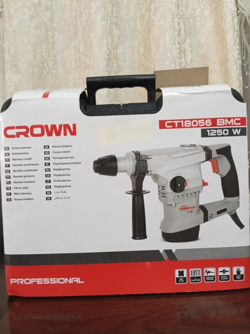 Marteau piqueur perforateur SDS-Plus 1250w 32mm 5.0j Magnesium CT18056 CROWN