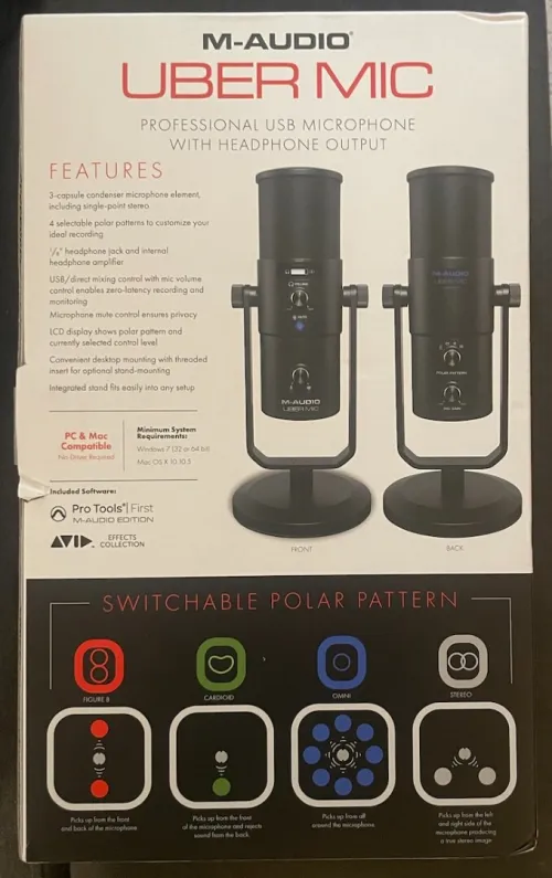 ****PROMO*****Micro M-Audio Uber MIC USB****PROMO*****