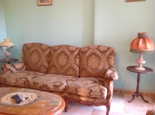 Salon fauteuil en bois de merisier