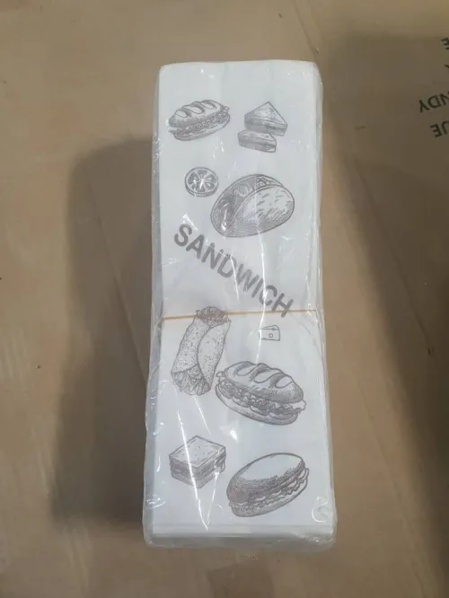 Sac en papier kraft  vergie (sac croissant-sandwich-burger-pain-pharmacie)