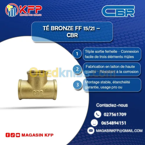 Té Bronze FF 15/21 CBR