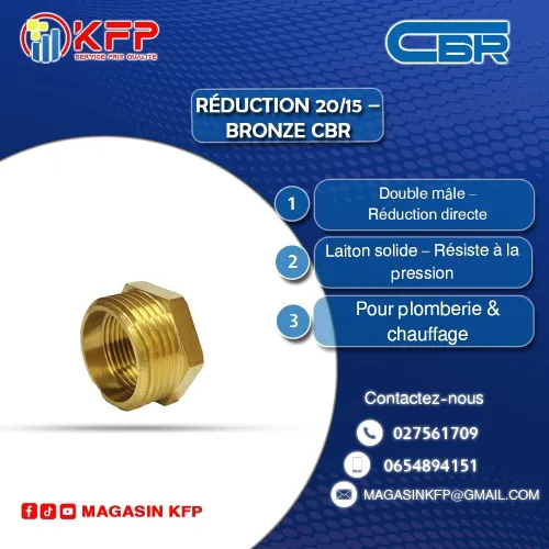 RÉDUCTION BRONZE 20/15  DISTRIBUTEUR OFFICIEL