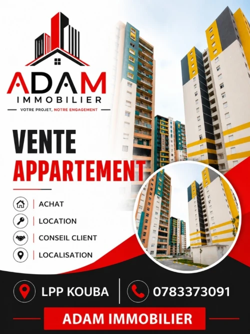 Vente Appartement F4 Alger Kouba