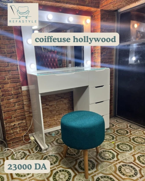 Coiffeuse Hollywood RefaStyle , Avec Lumières LED | 23 000 DA
