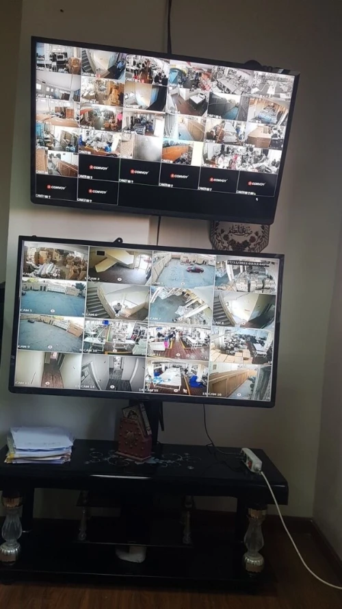 Installation des caméras de surveillances