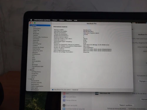À VENDRE MacBook Pro 13 Early 2020 | Intel Core i5