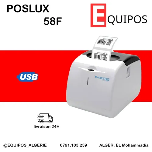 IMPRIMANTE ETIQUETTE AUTOCOLLANT THERMIQUE POSLUX D58F