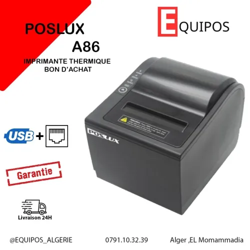 IMPRIMANTE THERMIQUE TICKET DE CAISSE POSLUX A86