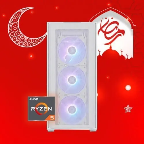PROMO RAMADAN Pc Gamer AMD RYZEN5 5600GT / 16GB (2x8GB) DDR4 3200MHZ / B550 / 256GB SSD / 650W / 4X ARGB FANS
