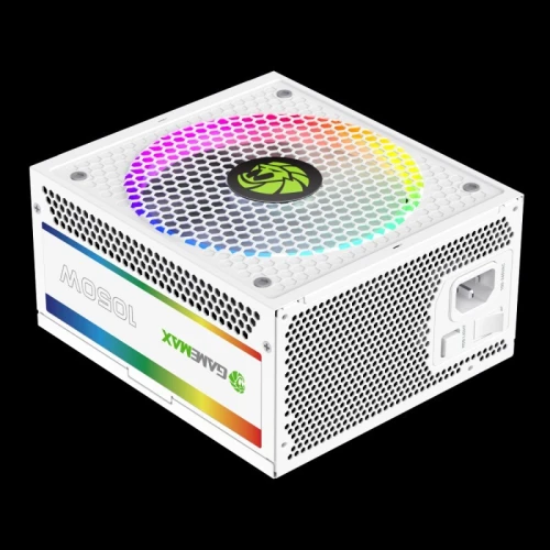 ALIMENTATION GAMEMAX RGB SMART 1050W PRO, ATX3.1, PCIe5.1, 80PLUS GOLD BLANC