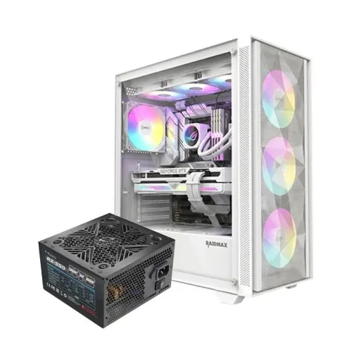 PROMO KIT UPGRADE PC GAMING BOITIER RAIDMAX V217 + ALIMENTATION RAIDMAX XTB RX-550
