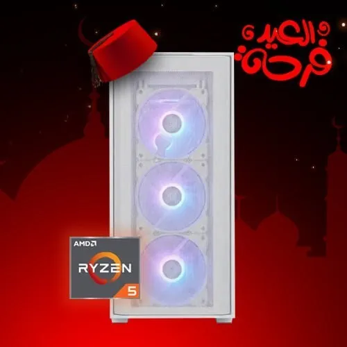 EIDIYA CONFIG PC GAMER AMD RYZEN5 5600GT / 16GB (2x8GB) DDR4 3200MHZ / B550 / 256GB SSD / 650W / 4X ARGB FANS