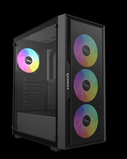 BOITIER PC GAMING RAIDMAX VECTOR V159, avec 4 ventilateurs ARGB