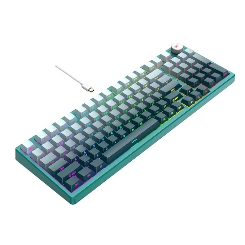 CLAVIER GAMING MÉCANIQUE HAVIT KB899L - RGB Backlit, Red Switches, 97 Keys