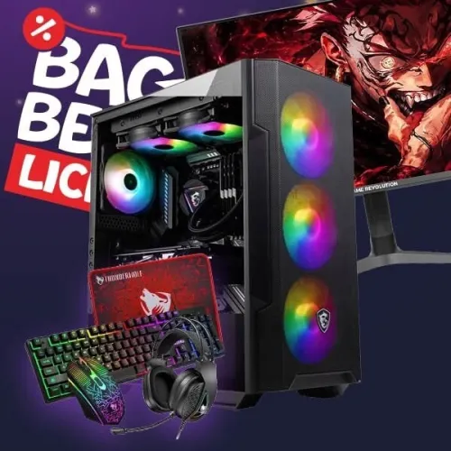 PROMO BAC BEM CONFIG PC GAMER RAPTOR INTEL I5 12400F | RTX 5060 | 16GB RAM | 240GB SSD + ECRAN 180HZ + COMBO GAMING