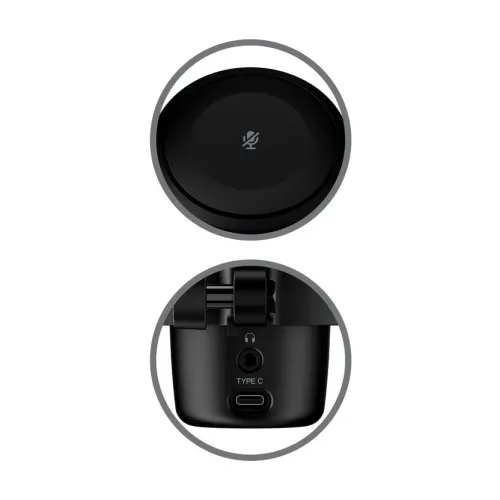 Microphone gaming HyperX DuoCast, USB, RGB, pour PC, Mac, PS4, PS5. Idéal pour le jeu, le travail et la création de contenu.