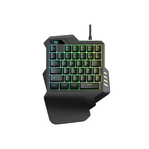 CLAVIER de jeu One-Hand HAVIT KB513L - RGB Backlit, 35 Keys