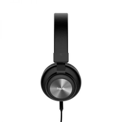 CASQUE FILAIRE HAVIT H2263D NOIR, oreillettes confortables, haut-parleurs de 40 mm, son HD