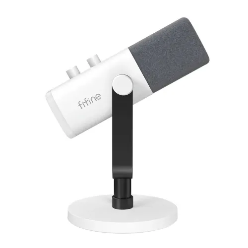 MICROPHONE USB FIFINE AMPLIGAME AM8 DYNAMIC RGB PC/PS5/PS4 WHITE