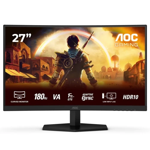 MONITEUR AOC C27G42E 27" Curved - Full HD 1080p, 180Hz, VA, 0.5ms, HDR10, Adaptive Sync