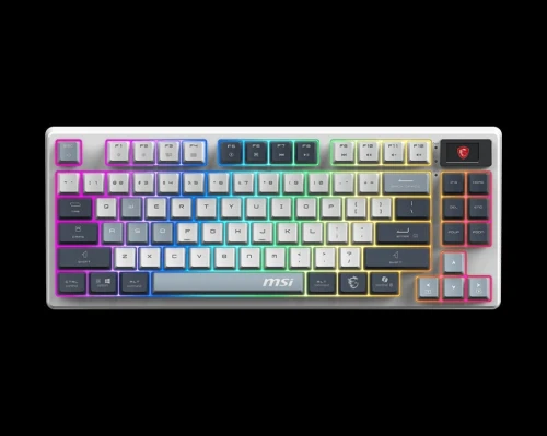 CLAVIER GAMING MÉCANIQUE MSI FORGE GK600 TKL WIRELESS - RGB Backlit, hot-swappable linear switches, Anti-Slip Base