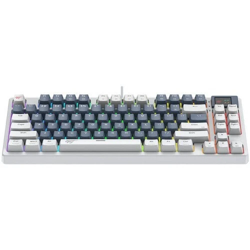 CLAVIER GAMING MÉCANIQUE HAVIT KB884L - RGB Backlit, Red Switches, 83 Keys