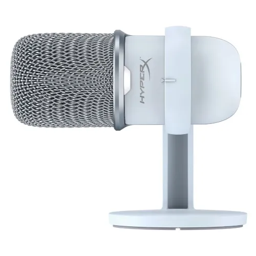 Microphone gaming HyperX SoloCast BLANC, USB, pour PC, PS4, PS5 et Mac, idéal pour le streaming, les podcasts, Twitch, YouTube et Discord