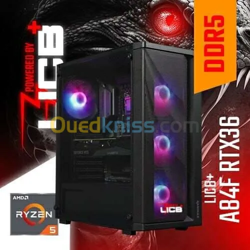 Pc Gamer AMD RYZEN5 8400F / T20 / 16GB DDR5 6000MHZ / B650 /512GB SSD M.2/RTX 3060/550W/4X ARGB FANS