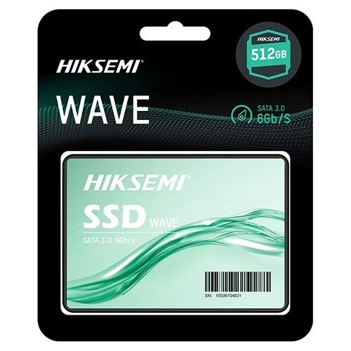 SSD SATA 3 HIKSEMI WAVE 512GO 2,5" SATA III 6 Gb/s, vitesse jusqu'à 510 Mo/s