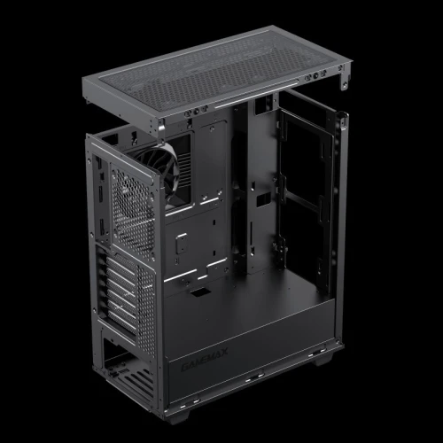 PROMO BOITIER PC GAMING mid-tower GAMEMAX Precision 2 NOIR, avec ventilateurs ARGB