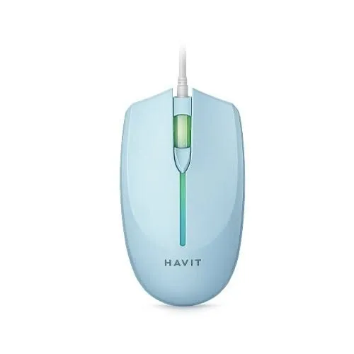 SOURIS GAMING HAVIT MS68 RGB 2400 DPI BLUE