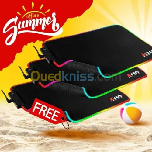 SUMMER OFFER - Tapis de souris AURES SANDS MP20L RGB (ACHETEZ-EN 2, OBTENEZ-EN 1 GRATUIT)