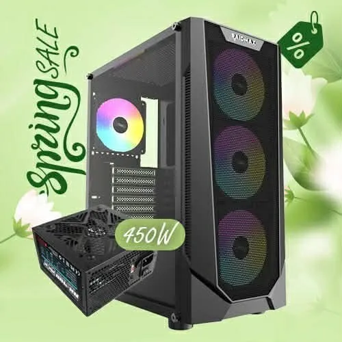 PROMO KIT UPGRADE BOÎTIER RAIDMAX VECTOR V155 BLACK + ALIMENTATION RAIDMAX XTB RX-450