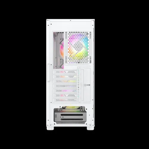 PROMO BOITIER PC GAMING RAIDMAX MESHIAN X606 BLANC, 4 Ventilateurs, ARGB