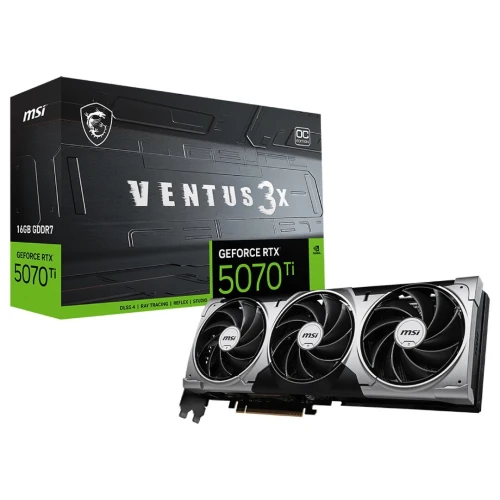 CARTE GRAPHIQUE MSI GEFORCE RTX 5070 Ti 16GB VENTUS 3X OC