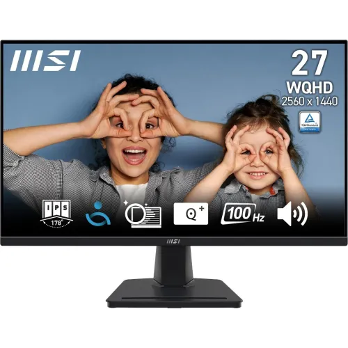 MONITEUR MSI PRO MP275Q 27" - 2K WQHD, 100Hz, IPS, Eye-Friendly Screen, Built-in Speakers