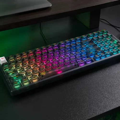 CLAVIER GAMING MÉCANIQUE HAVIT KB875L - RGB Backlit, Red Switches, 98 Keys