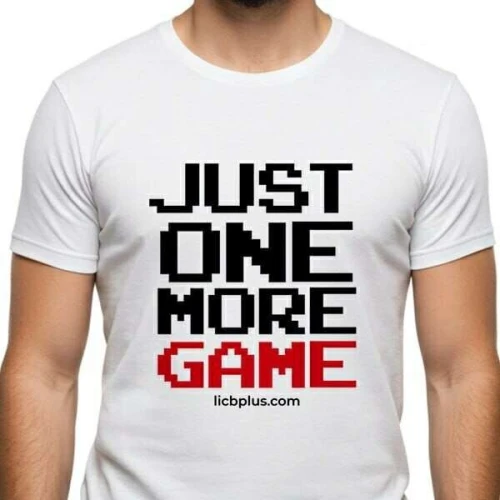 EIDIYA JUST ONE MORE GAME T-Shirt (100% Cotton)