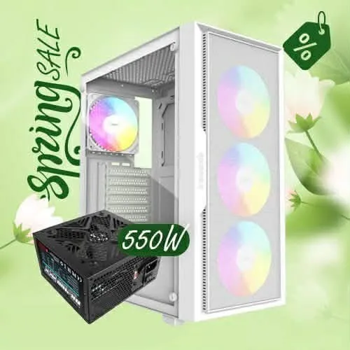 PROMO KIT UPGRADE BOÎTIER RAIDMAX VECTOR V159 WHITE + ALIMENTATION RAIDMAX XTB RX-550