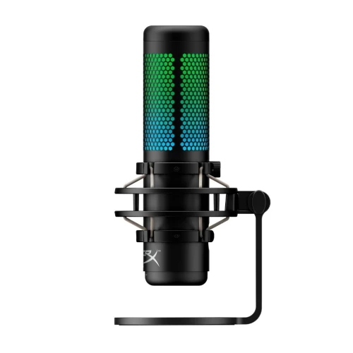 Microphone gaming HyperX QuadCast S, USB, RGB, pour PC, Mac, PS4, PS5, idéal pour le streaming, les podcasts, Twitch, YouTube et Discord.