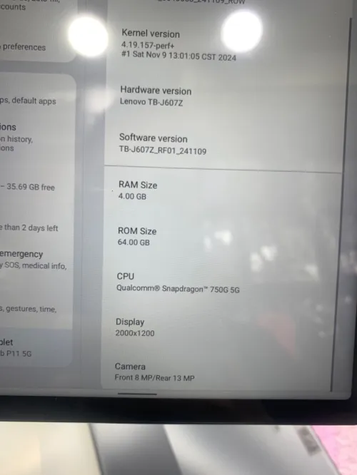 Lenovo Tab p11 5G