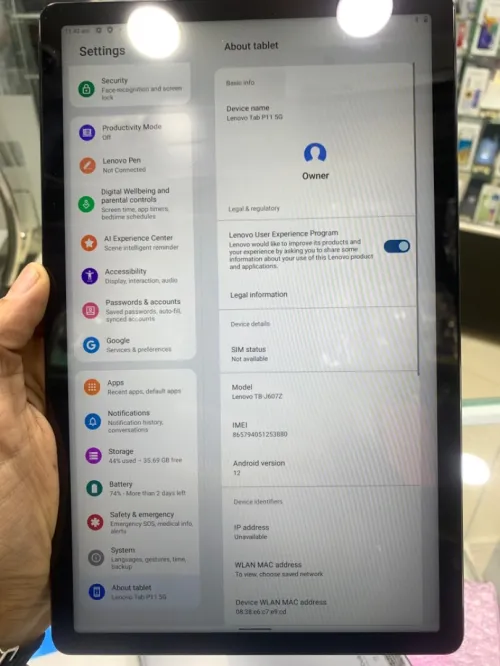Lenovo Tab p11 5G