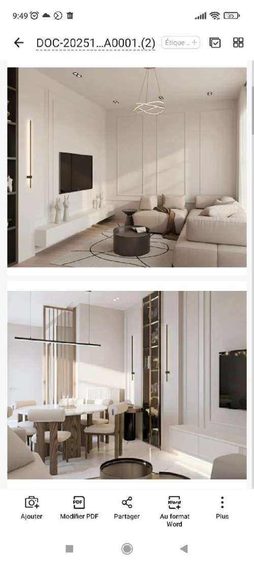 Rénovation et réaménagement / Architecte/ conception 2 D et 3D appartement équipements cuisine équipé et meuble sur mesure