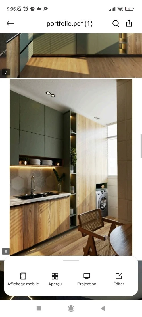 تصميم داخلي عملي و انيق لشقق الصغيرةÈtude de rénovation d'un appartement