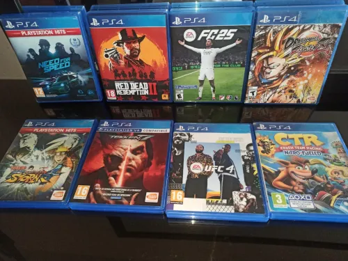 UN PACK DE 8 JEUX PS4 OCCASION -PRIX CHOC