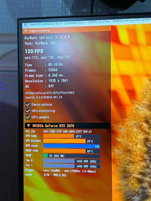 RTX 2070 8GB ULTRA GAMING